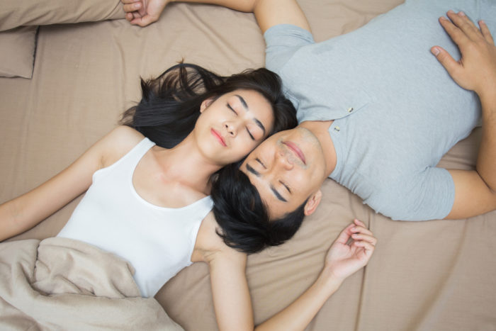 szex után, jobban aludj